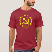 KGB CCCP Hammer en Sickle T-shirt (Voorkant)