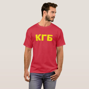 KGB in het Russisch T-shirt