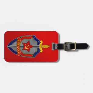 KGB op rood Bagagelabel