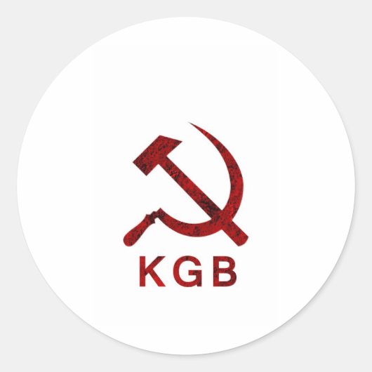 KGB RONDE STICKER (Voorkant)