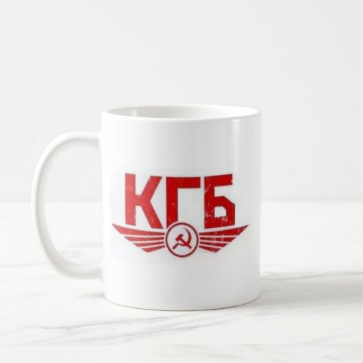 KGB russisch Koffiemok (Links)