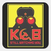 KGB VIERKANTE STICKER (Voorkant)