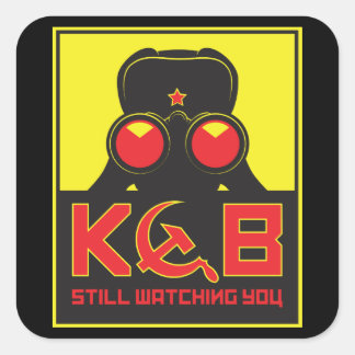 KGB VIERKANTE STICKER