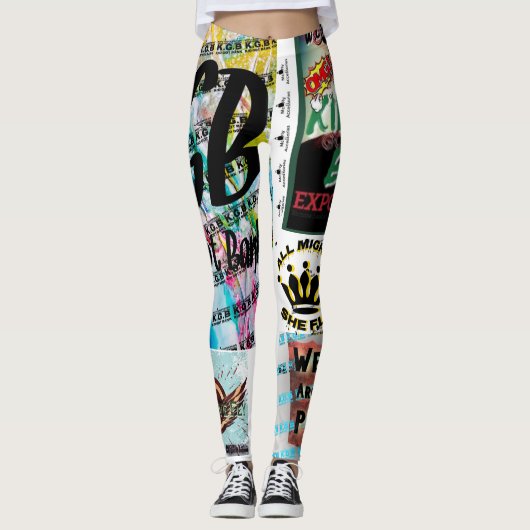KGB we malen hier rond ze vliegen Leggings (Voorkant)