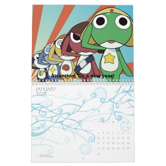 KGFC Keroro Gunso calender Kalender (Jan 2027)