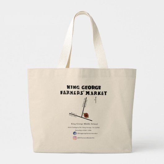 KGFM Classic Logo groot Tas (Achterkant)