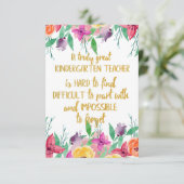 Kgift basisschool voor docenten Kindergarten (Staand voorkant)