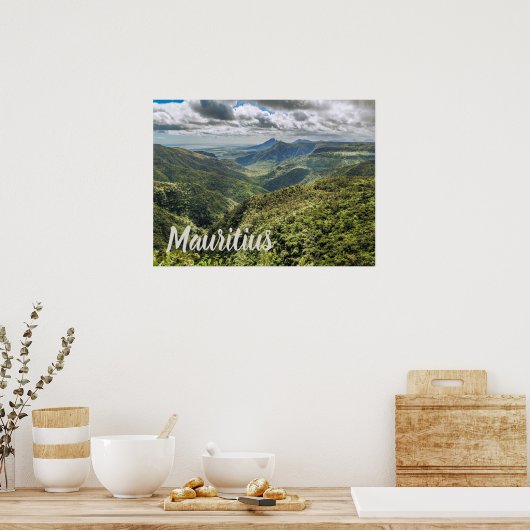 Kgift Mauritius Black River Gorges Viewpoint Poster (Keuken)