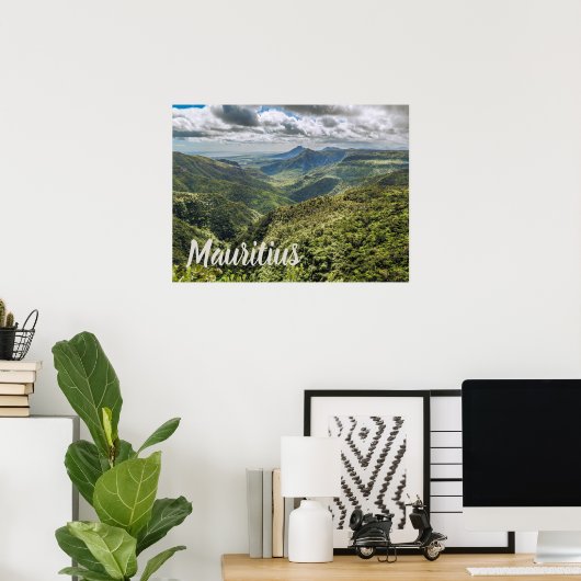 Kgift Mauritius Black River Gorges Viewpoint Poster (Thuiskantoor)
