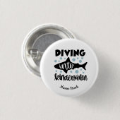 Kgift van het kind voor de kleuterschool ronde button 3,2 cm (Voorkant /achterkant)