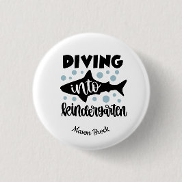 Kgift van het kind voor de kleuterschool ronde button 3,2 cm