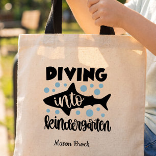 Kgift van het kind voor de kleuterschool tote bag