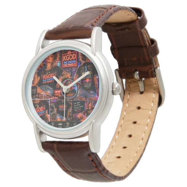 KGOD Radio Late Night  Horloge (Gekanteld)