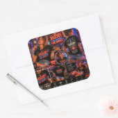 KGOD Radio Late Night Vierkante Sticker (Envelop)
