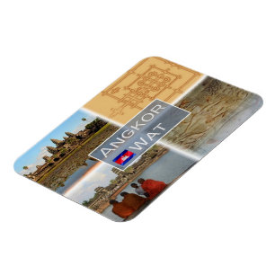 KH Cambodia - Angkor Wat - Vishnu - Magneet