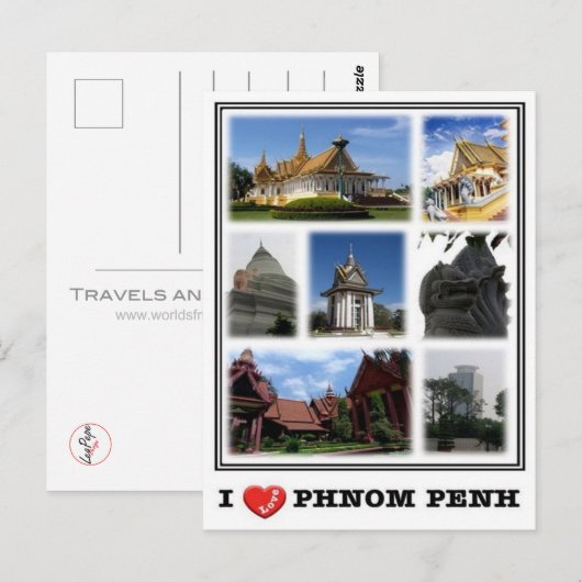 KH Cambodia - Phnom Penh - Briefkaart (Voorkant / Achterkant)