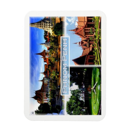 KH Phnom Penh - Silver Pagoda - Royal Palace - Mag Magneet (Verticaal)