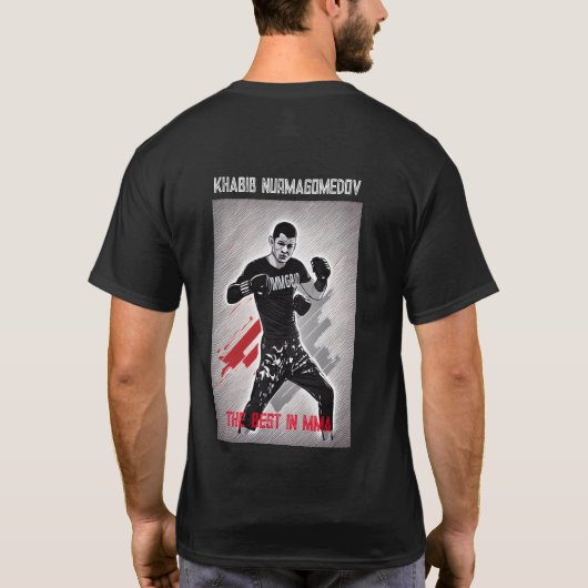 khabib nurmagomedov t-shirt (Achterkant)