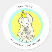 KhabullyMouse観音Goddessかぶりー Ronde Sticker (Voorkant)