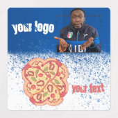 Khaby Lame Pizza Sticker (Design 1)