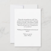 Khadija naam in Arabische kalligrafie, خديجة Bedankkaart (Achterkant)