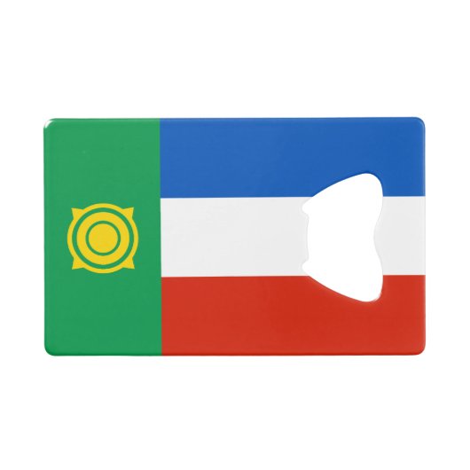 Khakassievlag Creditkaart Flessenopener (Voorkant (Horizontaal))