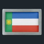 Khakassievlag Gesp<br><div class="desc">Patriottische vlag van Khakassia.</div>