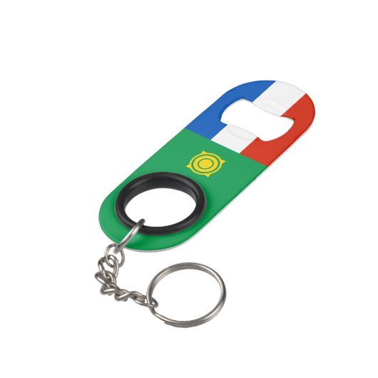 Khakassievlag Mini Flessenopener (Achterkant Gekanteld)