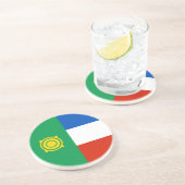 Khakassievlag Zandsteen Onderzetter (Zijkant)