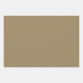 Khaki Arabesque Pattern Gift Wrapping Paper (Voorkant 3)