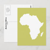 Khaki Audacious Africa Briefkaart (Voorkant / Achterkant)