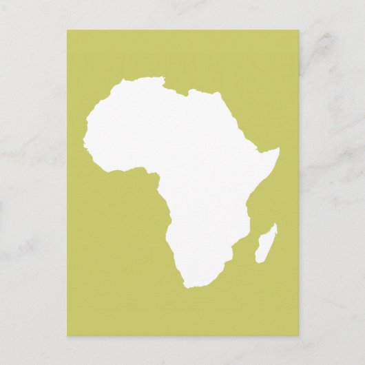 Khaki Audacious Africa Briefkaart (Voorkant)