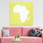 Khaki Audacious Africa Canvas Afdruk (Insitu (Woonkamer))