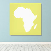 Khaki Audacious Africa Canvas Afdruk (Insitu (Houten vloer))