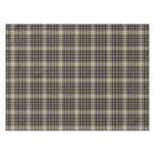 Khaki Beige Black Tartan Patroon Tafelkleed (Voorkant (Horizontaal))