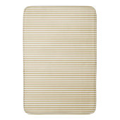 Khaki Beige en White Cabana Stripes Badmat (Voorkant Verticaal)