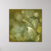 Khaki Bokeh laat omwikkeld doek achter Canvas Afdruk (Voorkant)
