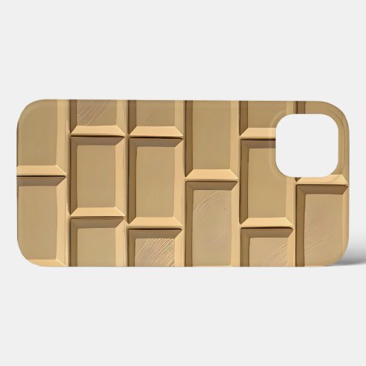 Khaki Brick Design iPhone Case Tough Style (Achterkant (horizontaal))