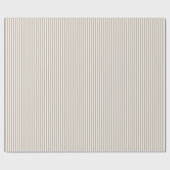 Khaki Bruin & Witte Strepen Cadeaupapier (Vlak)
