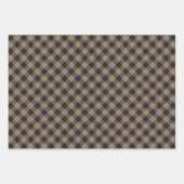Khaki Buffalo Plaid Checkered Inpakpapier Vel (Voorkant)