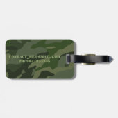 Khaki camouflage bagagelabel (Achterkant horizontaal)