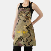 Khaki camouflage Cook Baker personaliseren Schort (Insitu)