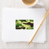 Khaki-camouflage Etiket (Insitu)
