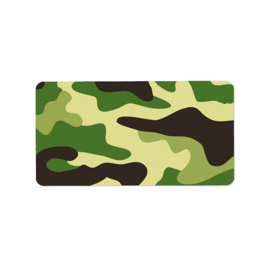 Khaki-camouflage Etiket (Voorkant)