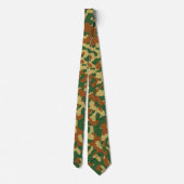 Khaki camouflage in bruin en groen stropdas (Achterkant)