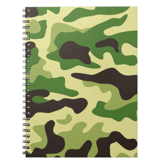 Khaki-camouflage Notitieboek (Voorkant)