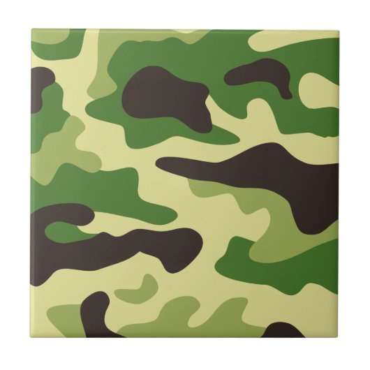 Khaki-camouflage Tegeltje (Voorkant)