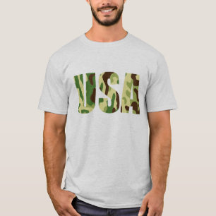 Khaki camouflage-teken van de VS T-shirt