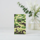 Khaki-camouflage Visitekaartje (Staand voorkant)