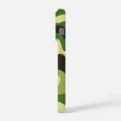 Khaki camouflagepatroon iPhone hoesje (Linkerkant)